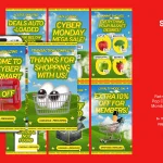 دانلود قالب استوری اینستاگرام Playful Pop Cyber Monday Sale