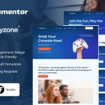 دانلود قالب کیت المنتور Playzone – اجاره بازی و مراقبت از دستگاه