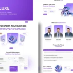 دانلود قالب وردپرس Softluxe – کیت نرم‌افزار و SaaS المنتور