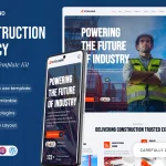 دانلود افزونه وردپرس Breakdance دانلود کیت قالب Steelmind - المنتور آژانس ساختمانی و پیمانکاری