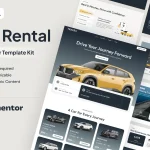 کیت المنتور Travra - قالب سایت اجاره خودرو و ماشین