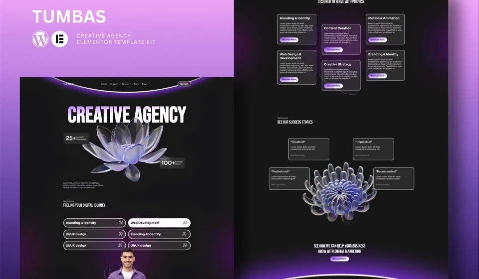 دانلود کیت قالب Tumbas - المنتور آژانس خلاق و طراحی