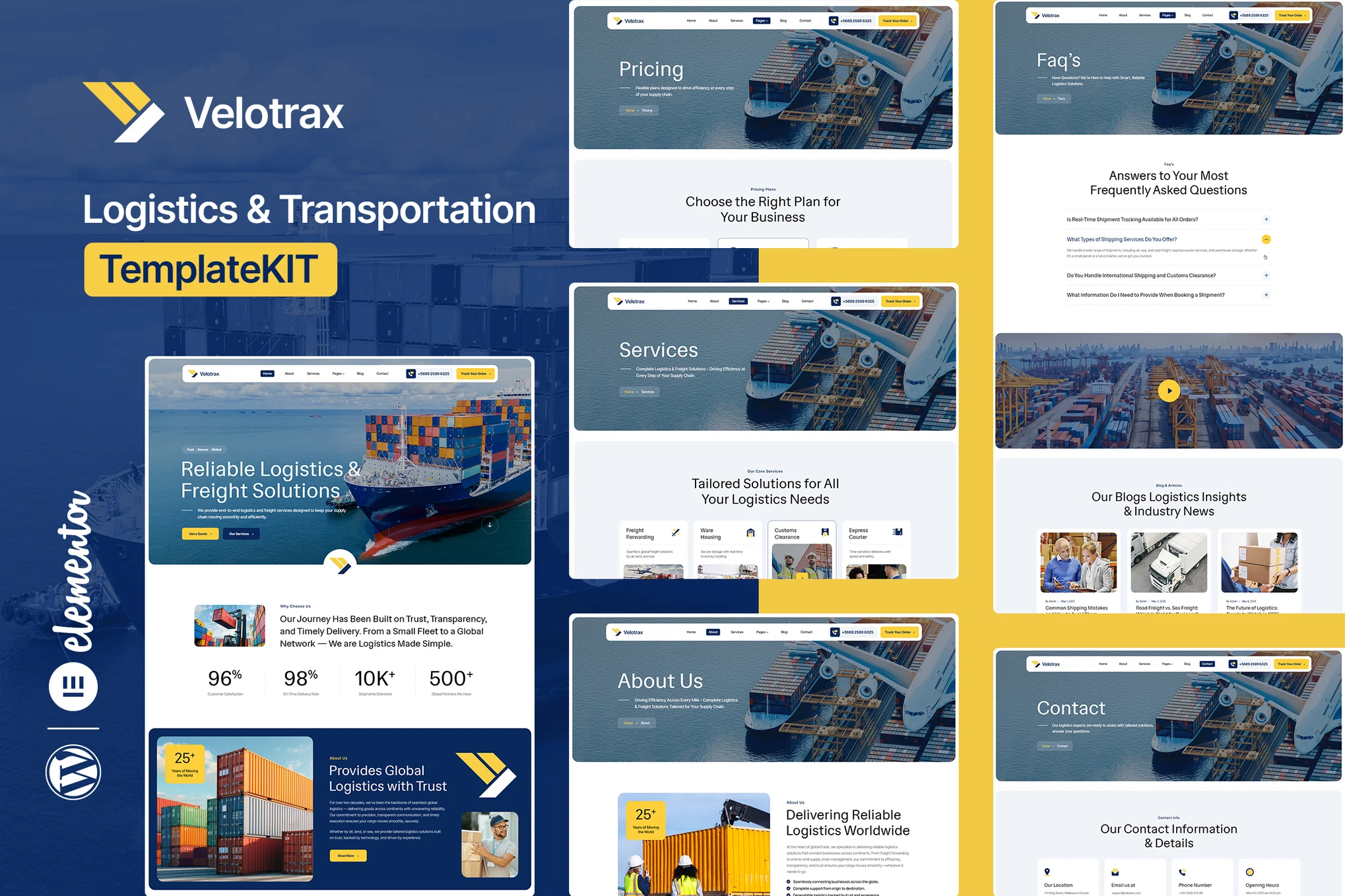 دانلود کیت قالب المنتور Velotrax - حمل و نقل و لجستیک
