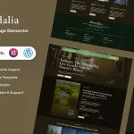 دانلود قالب کیت المنتور Verdalia - کلبه طبیعت و اقامتگاه بوم‌گردی