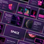 قالب پاورپوینت فشن با افکت چرخ و فلک متحرک قالب پاورپوینت فضا و نجوم - تم ارائه متحرک و علمی