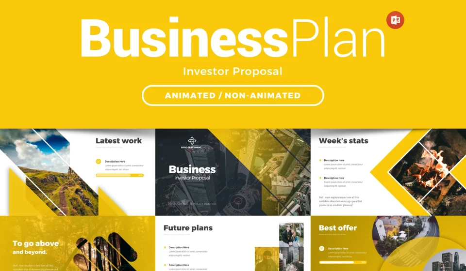 دانلود قالب پاورپوینت پلن تجاری و پروپوزال سرمایه گذاری