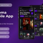 کیت طراحی CineVerse - رابط کاربری اپلیکیشن سینما و فیلم