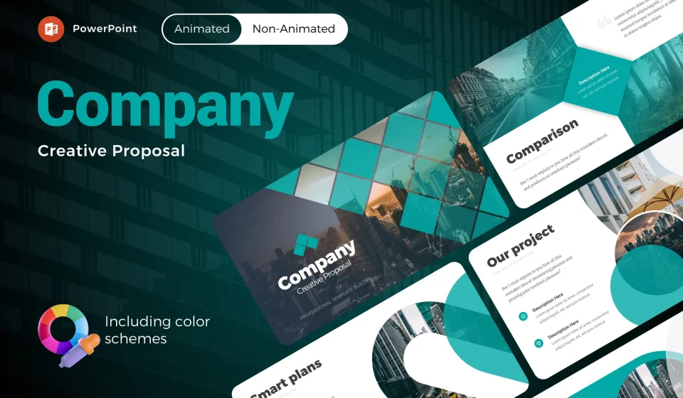 دانلود قالب پاورپوینت اینفوگرافیک و پروپوزال خلاقانه