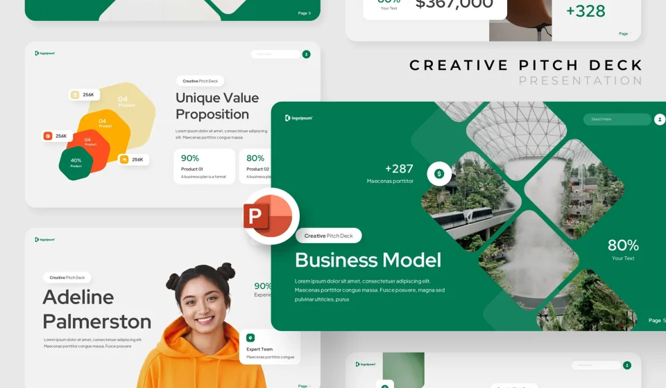 دانلود قالب پاورپوینت پیچ دک خلاقانه - Creative Pitch Deck