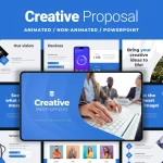 قالب پاورپوینت فشن با افکت چرخ و فلک متحرک قالب ارائه خلاقانه و انیمیشنی - تم پاورپوینت گزارش دهی