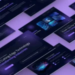 دانلود قالب پاورپوینت متحرک Aura – تمپلیت مدرن و جذاب قالب پاورپوینت تکنولوژی و هوش مصنوعی Cutting Edge Tech