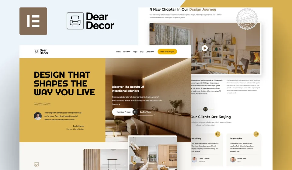 کیت المنتور DearDecor - سایت دکوراسیون داخلی و استودیو طراحی