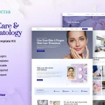 کیت المنتور Diathena - قالب سایت کلینیک پوست و زیبایی