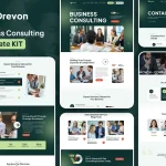 کیت المنتور Drevon - قالب سایت مشاوره کسب و کار