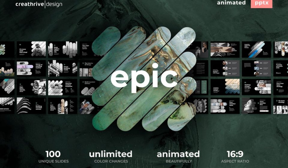 دانلود قالب پاورپوینت Epic - پوسته متحرک و حرفه‌ای