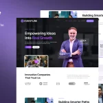 کیت المنتور Eventure - قالب سایت شرکت‌های استارتاپی