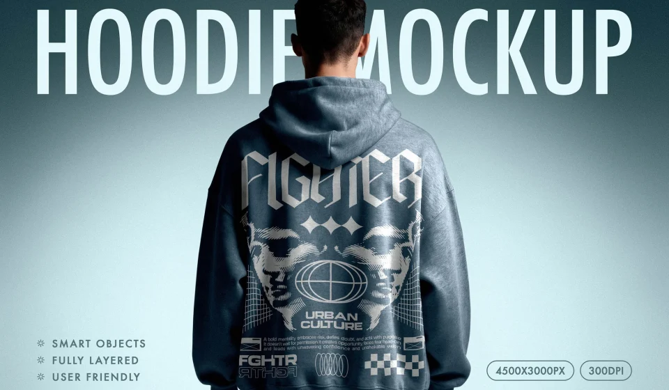 دانلود موکاپ هودی لایه باز و باکیفیت - Hoodie Mockup