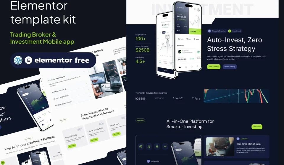 دانلود کیت المنتور Invemon - اپلیکیشن ترید و سرمایه گذاری