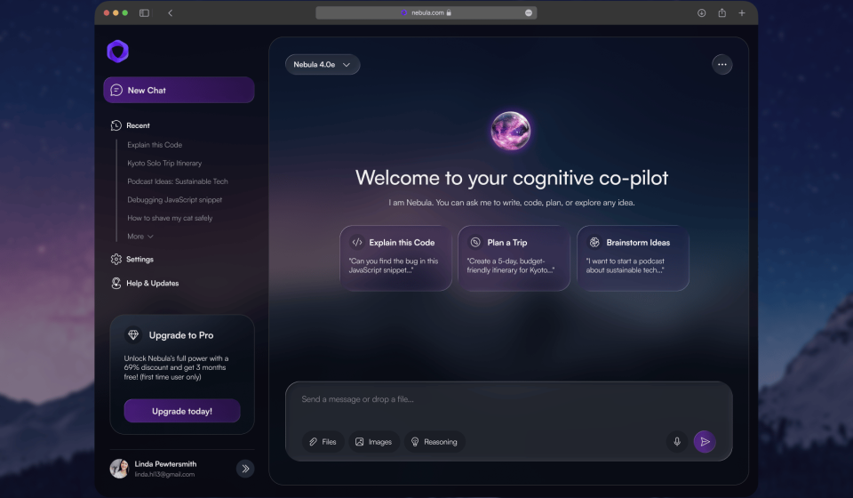 دانلود کیت طراحی Nebula AI - رابط کاربری دستیار هوش مصنوعی