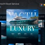 دانلود قالب مجله Canyonfields – طرح آماده ایندیزاین (CMYK) کیت طراحی Oceavara - رابط کاربری سایت قایق و خدمات لوکس