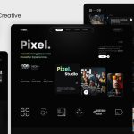 دانلود کیت طراحی Pixel - رابط کاربری سایت آژانس خلاقیت