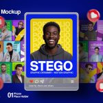 دانلود قالب لایه باز تراکت کریسمس و شب سال نو (PSD) موکاپ نمایش پورتفولیو - قالب PSD پرزنت پروژههای برندینگ