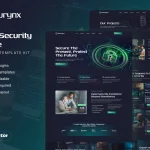 کیت المنتور Securynx - قالب سایت خدمات امنیت سایبری