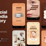 قالب استوری اینستاگرام مراقبت پوست – لایه باز و حرفهای قالب استوری اینستاگرام مراقبت پوست - لایه باز و حرفهای