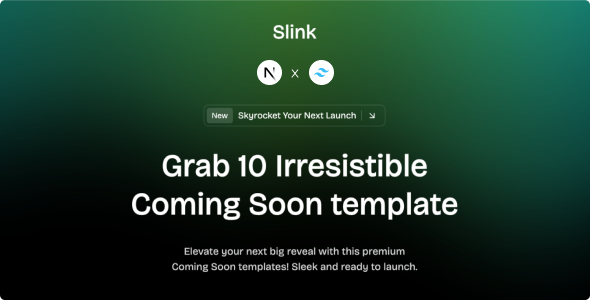 دانلود قالب Slink - صفحه در دست ساخت Nextjs (مدرن و سریع)