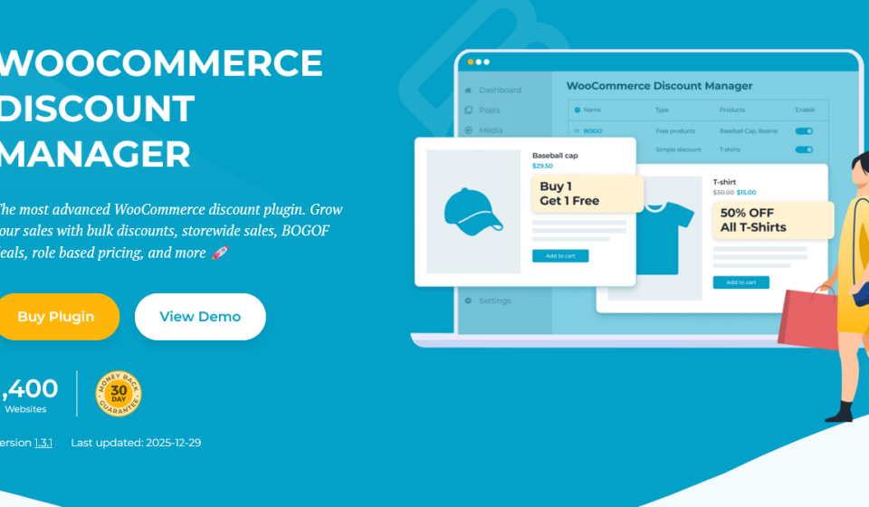 افزونه WooCommerce Discount Manager - مدیریت تخفیف‌های هوشمند