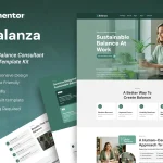کیت المنتور Balanza – قالب مدرن کوچینگ و مشاوره کسب و کار