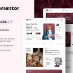 کیت المنتور Brainery – قالب دوره‌های آموزشی و آکادمی آنلاین