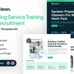 کیت المنتور Soclean – قالب استخدام کاریابی خدمات نظافتی