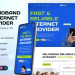 کیت المنتور Zentrix – قالب خدمات اینترنت پهنای باند و شبکه