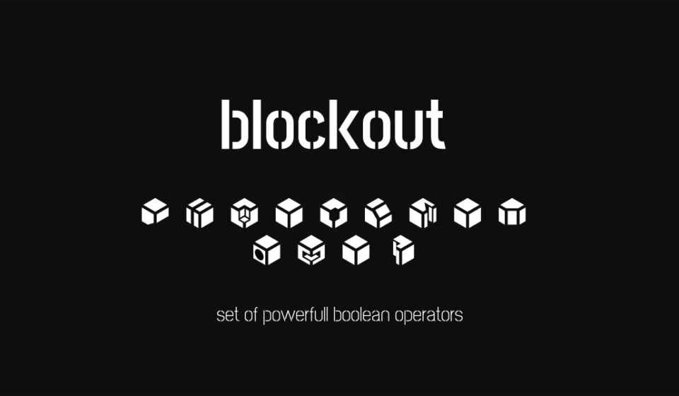 پلاگین Blockout برای بلندر - مدل‌سازی سریع با اشکال پایه
