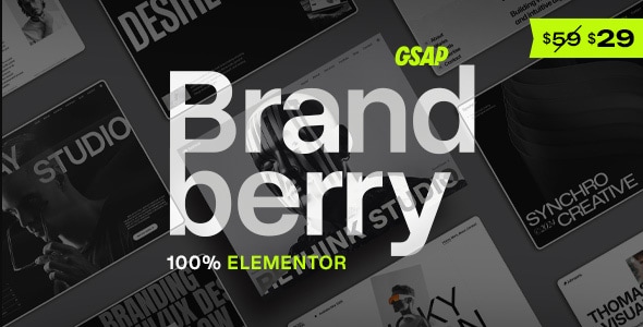دانلود قالب وردپرس Brandberry - پوسته خلاقانه آژانس دیجیتال