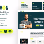 دانلود فونت Cimone One – تایپفیس بولد، فشرده و پرانرژی کیت المنتور Strivon - قالب آماده بدنسازی و مربیگری شخصی