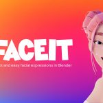 پلاگین Faceit - ریگ‌بندی و موکپ حرفه‌ای صورت در بلندر