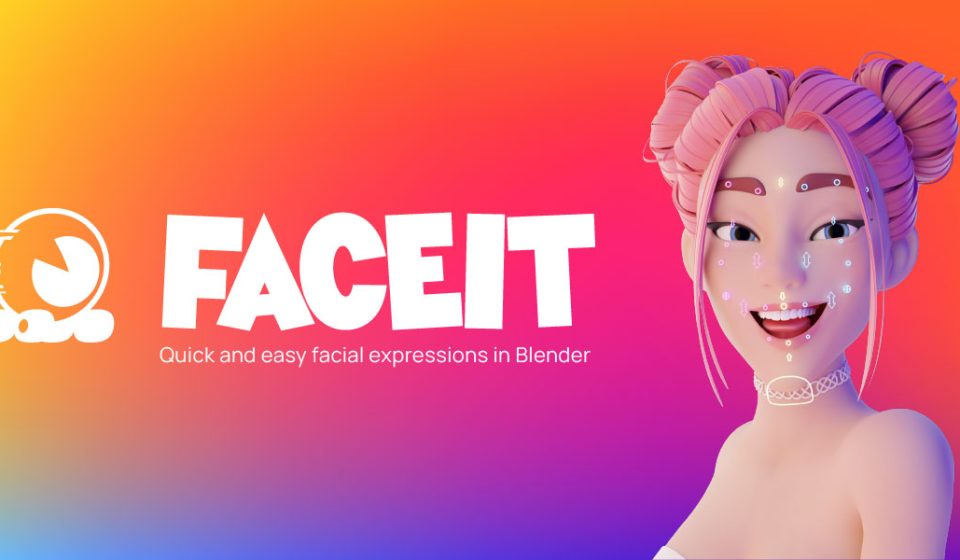 پلاگین Faceit - ریگ‌بندی و موکپ حرفه‌ای صورت در بلندر