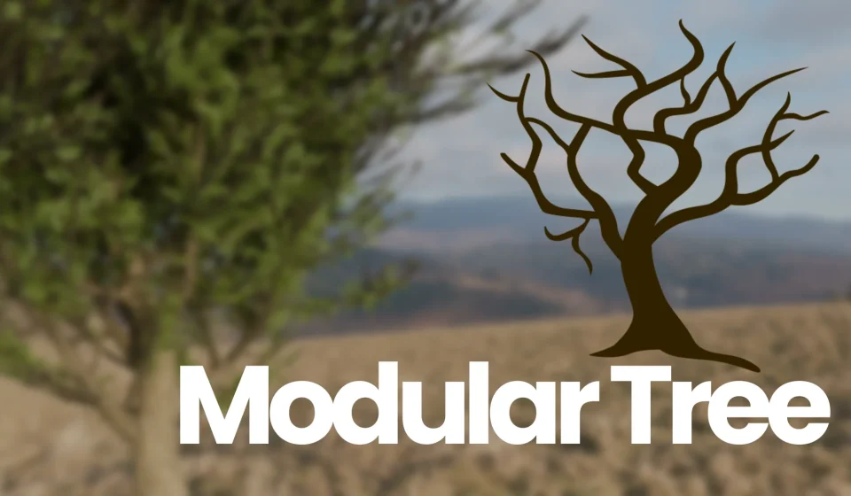 پلاگین Modular Tree - ساخت حرفه‌ای و نود‌محور درخت در بلندر
