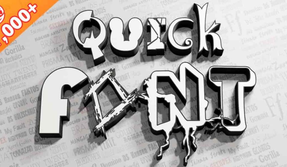 پلاگین Quick Font برای بلندر - مدیریت و دانلود فونت