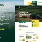 کیت المنتور Agrow - قالب کشاورزی، مزرعه ارگانیک و دامداری