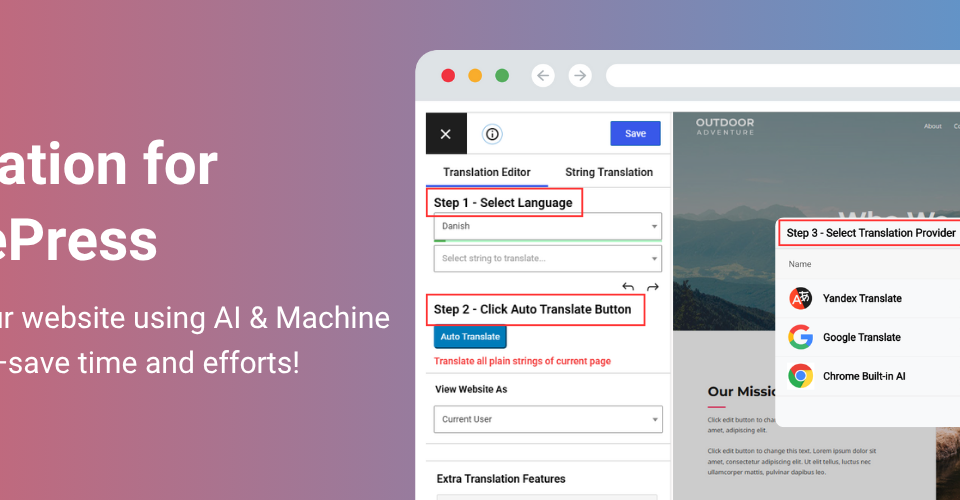 دانلود افزونه وردپرس AI Translation for TranslatePress Pro
