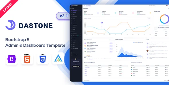 قالب Dastone | دانلود قالب HTML پنل مدیریت و داشبورد Bootstrap 5