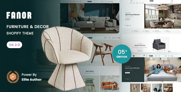 قالب Fanor | قالب شاپیفای دکوراسیون و مبلمان Shopify 2.0