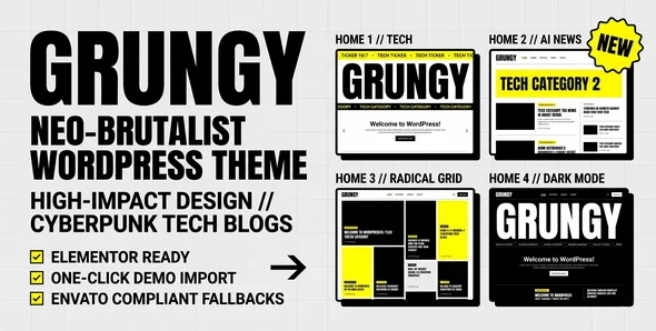 قالب Grungy | دانلود قالب وردپرس وبلاگ و مجله خبری
