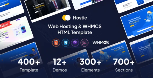 قالب Hostie | دانلود قالب HTML هاستینگ و WHMCS