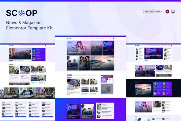 کیت تمپلیت المنتور پرو مجله خبری و وبلاگی Scoop