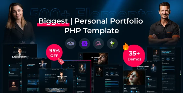قالب Virtuo | دانلود قالب PHP رزومه و پورتفولیو شخصی