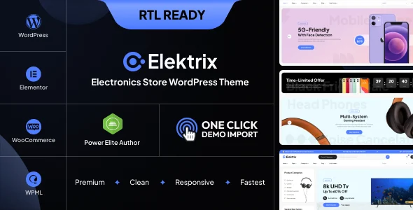 قالب وردپرس فروشگاهی Elektrix | راهکار جامع برای راهاندازی فروشگاه آنلاین حرفهای قالب وردپرس فروشگاهی Elektrix